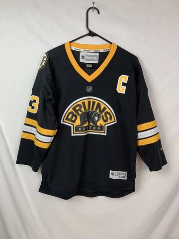 Boston Bruins Jersey Zdeno Chara #33 NHL Hockey Captain Youth L/XL Reebok Cover