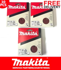 30x Original Makita Schleifscheibe 125 mm 60er-Körnung für BO5031 BO5031/5010 Schleifer - Bild 1 von 3