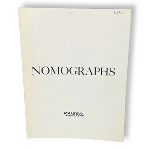 Nomographs Frank Caplan Kaiser Engineers 1969 32pp Designers Constructors Book - Picture 1 of 11