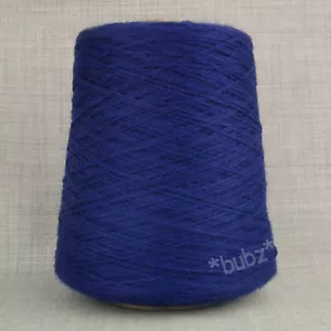 SOFT PURE SHETLAND WOOL 4 PLY YARN COBALT BLUE 400g CONE HAND MACHINE KNITTING - Picture 1 of 3