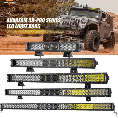 AUXBEAM 12 22 32 42 52"Inch LED Driving Light Bar Head Lamp For Ford SUV Trucks Foto 1 de 4