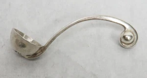 MARAVILLOSO CUCHARÓN DE SAL DE PLATA ESTERLINA DE 2" DE PLATA ESTERLINA DE MÉXICO TAXCO TEMPRANO - Imagen 1 de 5