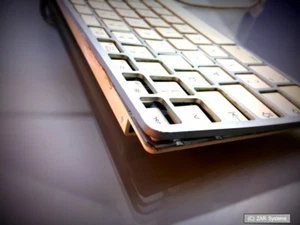 Apple MB110D/B Keyboard, Tastatur, deutsches Layout (QWERTZ) A1243, an Bastler - Bild 1 von 1