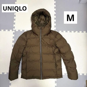UNIQLO Seamless Down Jacket Olive M Men's Thin Puffer Used - Picture 1 of 12