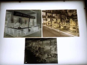 3 1876 John Royle & Sons Paterson N.J. Machinery FACTORY GLASS PHOTO NEGATIVES 6 - Picture 1 of 5
