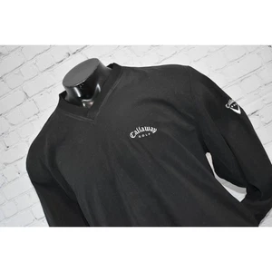 Callaway Golf Pullover Shirt Mens Size Medium Performance With Pockets Black - Picture 1 of 8