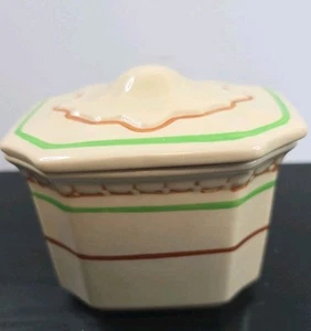 Vintage Syracuse China Econo Rim 2DD Covered Sugar Bowl Dish Beige - Picture 1 of 6