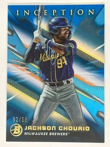 2023 Bowman Inception - Jackson Chourio #19 Blue Foil /99 (RC) - Picture 1 of 2