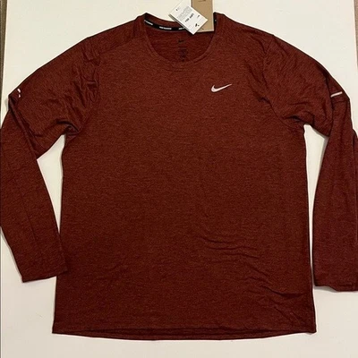 Nike Dri-Fit Running Shirt Mens XLT XL Tall Element Running LS thumbhole UPF 40+ - Image 1 of 4