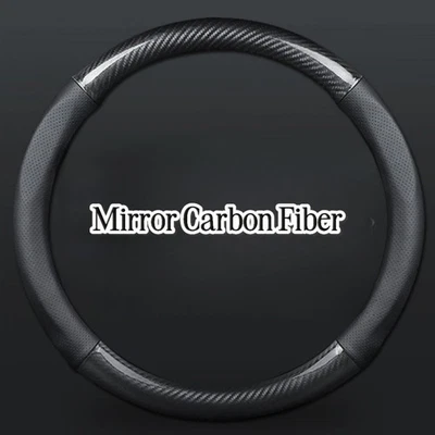 15"38cm Leather+Carbon fiber Steering Wheel Cover For MG All models - Image 1 of 4