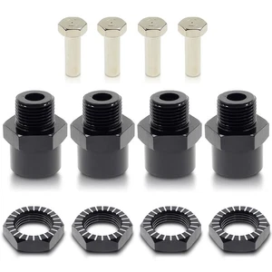 4PCS 12mm to 17mm Aluminum Wheel Hex Hub Adapter Conversion Extension for RC Car - Picture 1 of 7