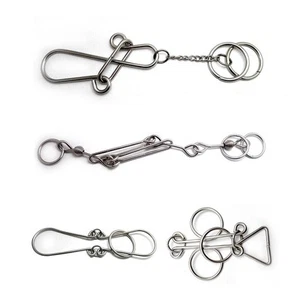 4 Sets Advanced Metal Brain Teasers Puzzles IQ Toys for Adults Kids,Box Package - Picture 1 of 7