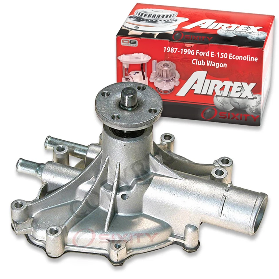 Bomba de agua del motor Airtex para Ford E-150 Econoline Club Wagon 1987-1996 5,0 L gx Foto 1 de 4