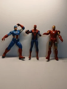 The amazing Spiderman & Marvel Captain america figures 10" - Picture 1 of 17
