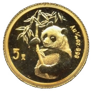 Moneda de oro Panda 1995, 1892 de 5 yuanes de 1/20 oz - Imagen 1 de 2