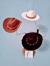 1/6 Scale Lot of3 various Topper-Modern-Cowboy Hats for Hot Toys, SideShow, etc.