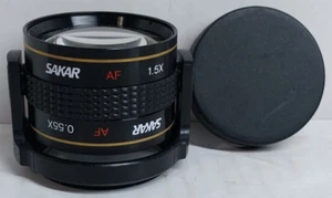 Sakar AF 0.55 X & Sakar AF 1.5 X Twin Video Lens Made in Japan - Picture 1 of 6