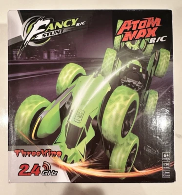 Fancy Stunt R/C Atom Max Green Remote Control 1:28 Race Car new - Image 1 of 4