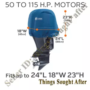 50-115 HP Outboard Boat Motor Cover Mercury Johnson Yamaha Honda Suzuki & Others - Bild 1 von 6