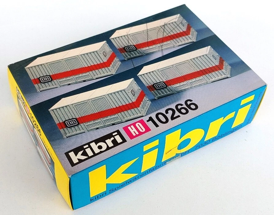 KIBRI 1:87 #10266 - 4x Container DB -KIT - Immagine 1 di 1