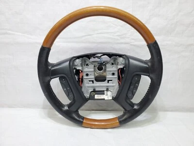 2008-2012 Buick Enclave Steering Wheel with Controls OEM Leather Wood Trim - Image 1 of 4