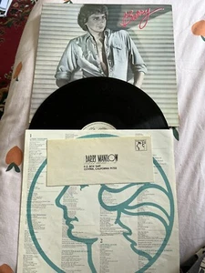 BARRY MANILOW - BARRY VINYL LP 33rpm 1st PRESS 1980 fan club envelope - Picture 1 of 8