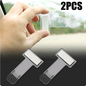 2pcs Car Parking Ticket Permit Card Holder Clip Receipt Sticker For Windscreen - Picture 1 of 11