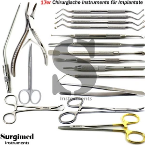 Implantat Chirurgische Kürette Raspatorien Hohlmeisselzange Klemme Nadelhalter - Bild 1 von 16