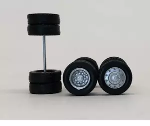 Truck Tires Budd 8 Rear 2 Front Herpa Promotex 1/87 Accessory HO Scale 5337 - Picture 1 of 2