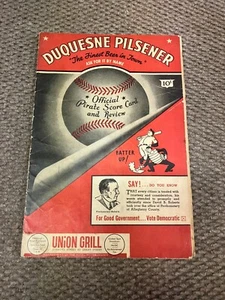 Pittsburgh Pirates, 1946 Regular Season Program vs Philadelphia Phillies, Scored - Picture 1 of 4