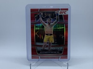 2022 Panini Select UFC Matheus Nicolau Concourse Red Parallel /99 First On Print
