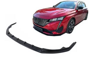 Spoiler extensión labio Parachoques para Peugeot 308 Mk3 2021+ Negro brillante - Imagen 1 de 8