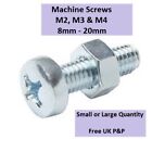 MACHINE SCREWS &amp; Nuts Button Head - M2 M3 &amp; M4 - Choose Length -&amp; Quantity Reqd