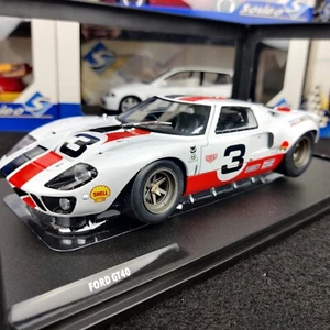 VOITURE SOLIDO FORD GT40 MK1 #3 ERIC DEAN DESIGN BLANC 2015 1:18 NB S1803010 - Photo 1/13