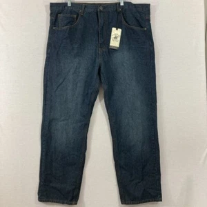 New Beverly Hills Polo Club size 44x30 Dark Wash Relaxed Straight Fit Jeans - Picture 1 of 12