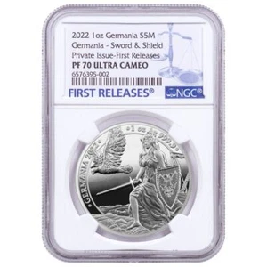 2022 Alemania 1 oz Medalla de Plata a Prueba NGC PF70 OGP - Imagen 1 de 3
