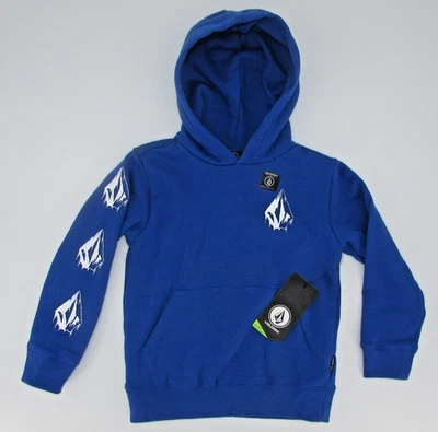 NEW Volcom Stone Boys 5T Pre-Shrunk Hooded Sweatshirt Blue Pullover  Kids Hoodie - Image 1 of 4