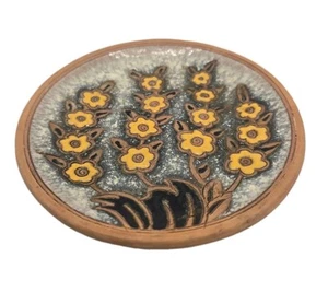 Vintage Bonis Rhodes Mini Plate Greece Handmade Floral - Picture 1 of 10