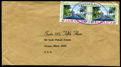 JAMAICA (25880): matasellos/cubierta púrpura BAPTIST HILL Foto 1 de 2