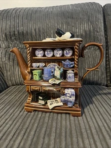 Ringtons Millennium Large Welsh Dresser Novelty Teapot. P Cardew SIGNED - Picture 1 of 19