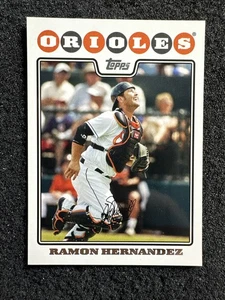 RAMON HERNANDEZ #312 2008 Topps Béisbol Cantidad Baltimore Orioles - Imagen 1 de 2