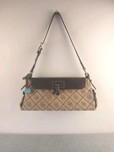 Dooney & Bourke Schultertasche Vintage Logo Print Braun - Bild 1 von 21