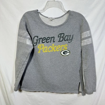 Sudadera pequeña de comida chatarra Green Bay Packers NFL fútbol americano para mujer aspecto vintage S Foto 1 de 4