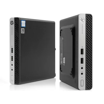 HP ProDESK 400 G4 MINI Tiny MICRO PC i5 8500T 8GB 256GB SSD 3x DP Wi-fi W11P B - image 1 of 3