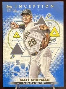 2022 Topps Inception - Matt Chapman #69 Blue 03/25 Oakland Athletics - Picture 1 of 2