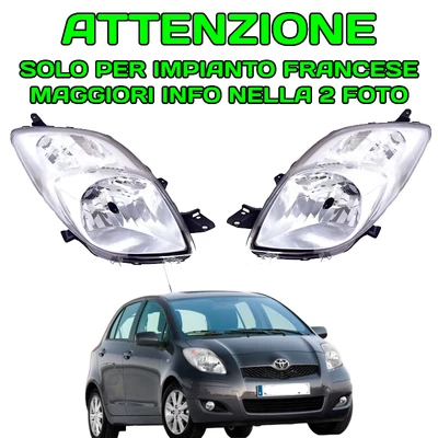 DEPO COPPIA FARI FANALE PROIETTORi ANT DX SX TOYOTA YARIS DAL 06 AL 08 H4