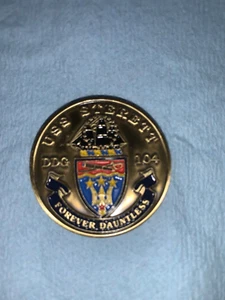 USS STERETT, DDG-104 "FOREVER DUANTLESS" collector challenge coin - Picture 1 of 3