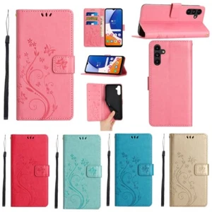 Funda de teléfono con soporte de cuero con flores magnéticas para Samsung Galaxy S24 S23 S22 S21 S20 - Imagen 1 de 32