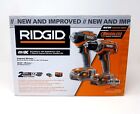 Ridgid R9603 18V Cordless Brushless Drill Driver - Impact Driver Combo w/ Case 