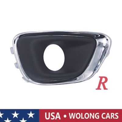 Bisel de luz antiniebla del lado derecho del pasajero negro con cromo para Jeep Compass 2,0 L 2,4 L Foto 1 de 4